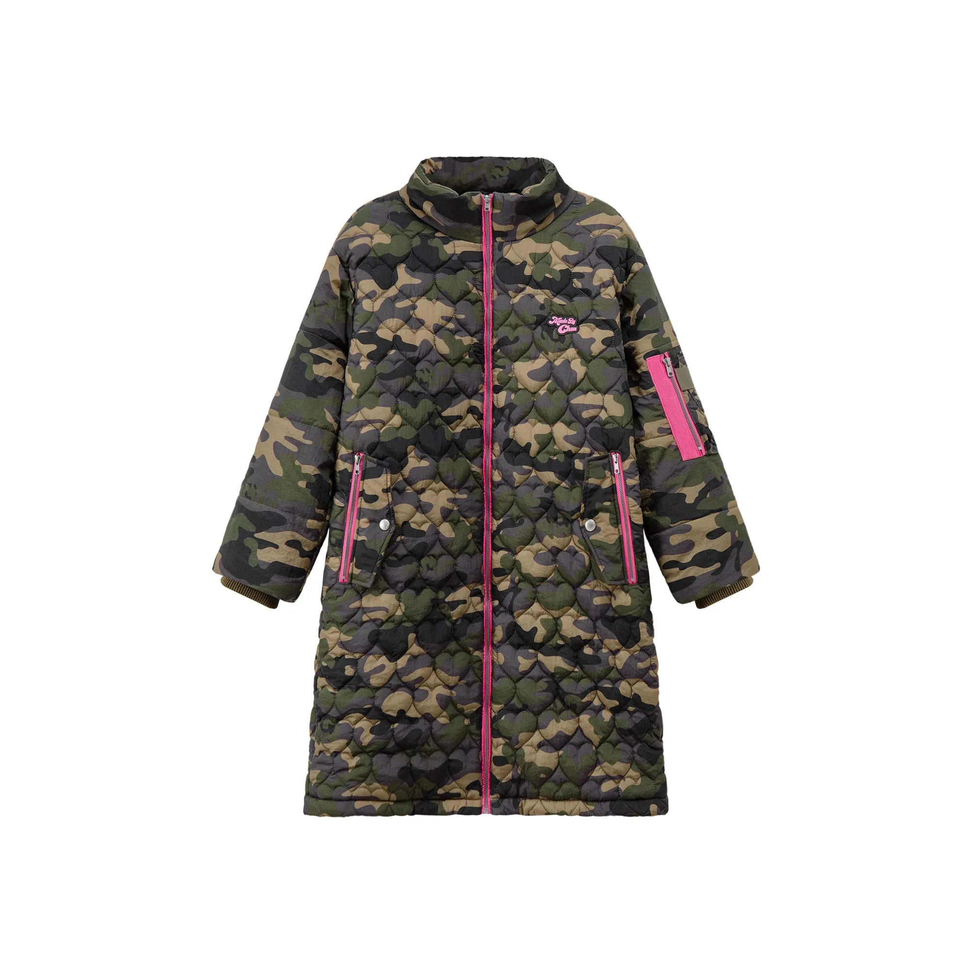 Louder Than A Lion Hot Girl Camouflage Loose-Fit Padded Coat