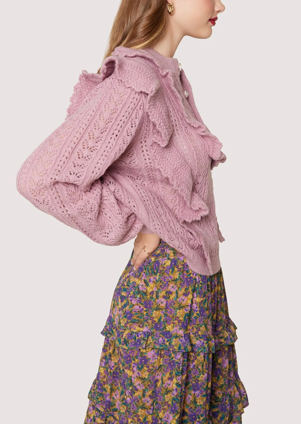 Maddy Ruffle Polo Top