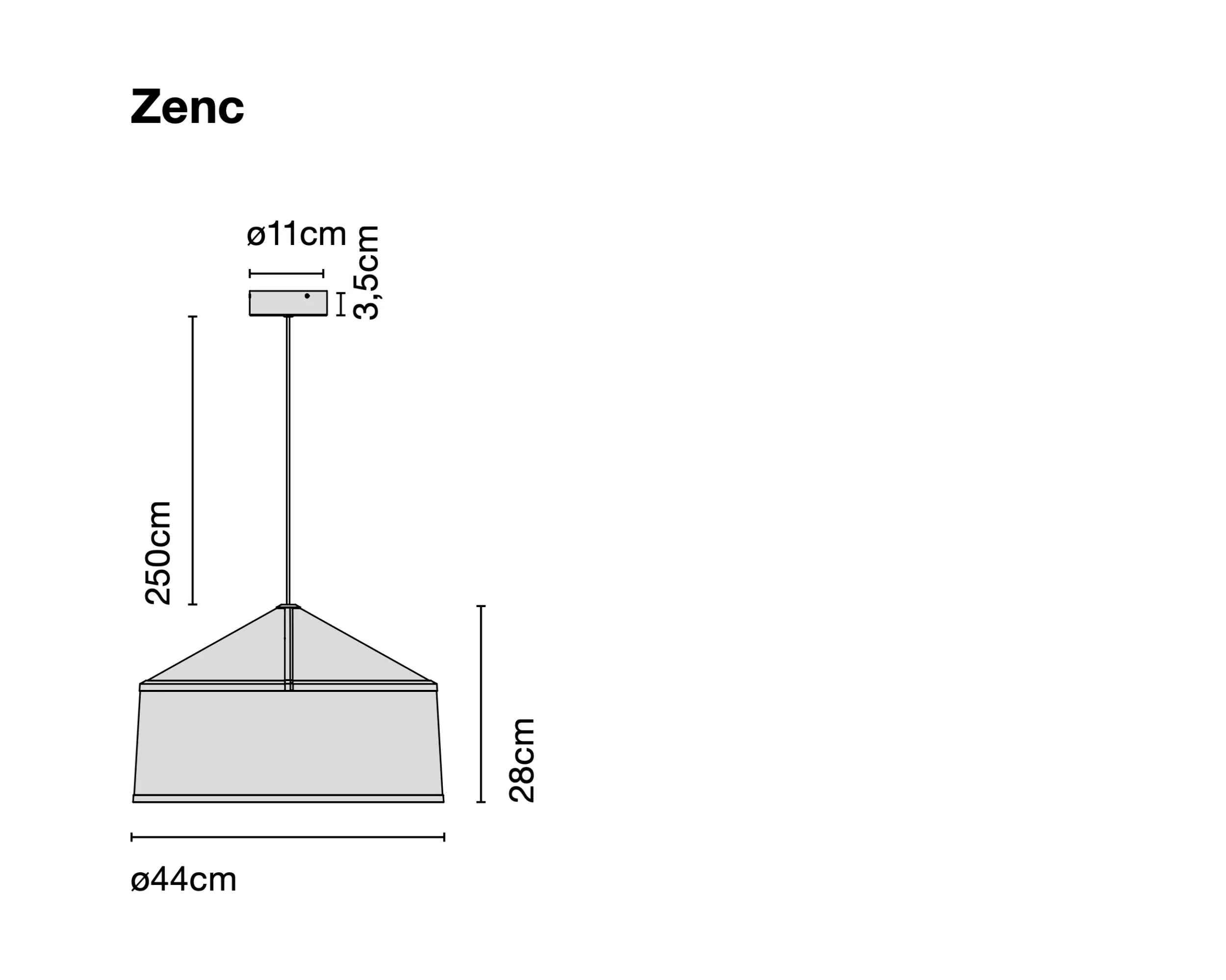 Marset Zenc pendant lamp, white