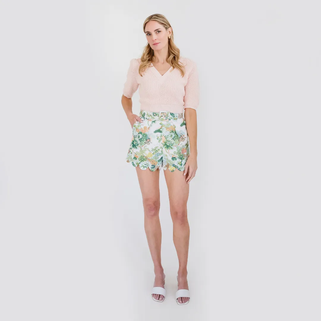 MASON'S DAUGHTER Cropped Melissa Sweater, Soft Pink