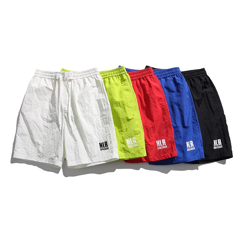 Men Shorts Summer Letter Print Casual Shorts Casual