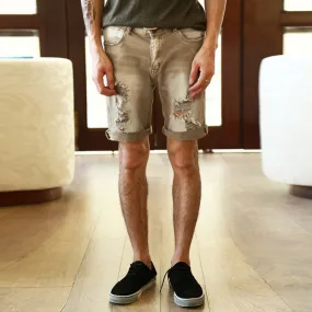 Men's Casual Ripped Jeans Shorts