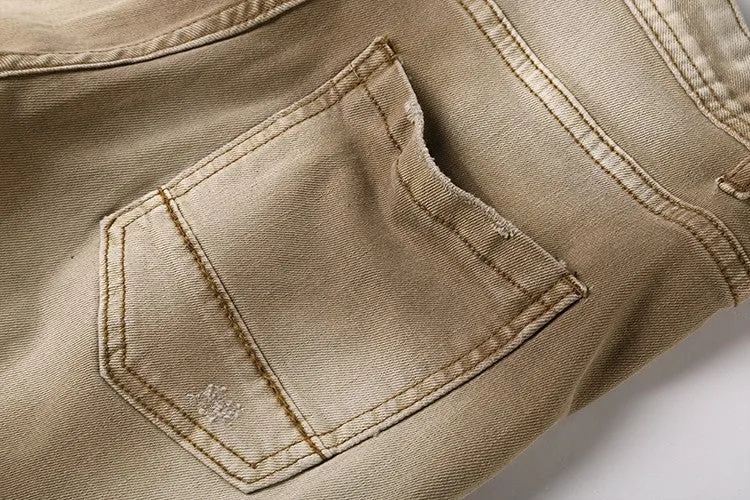 Men's Casual Ripped Jeans Shorts