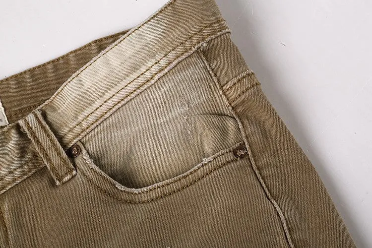 Men's Casual Ripped Jeans Shorts