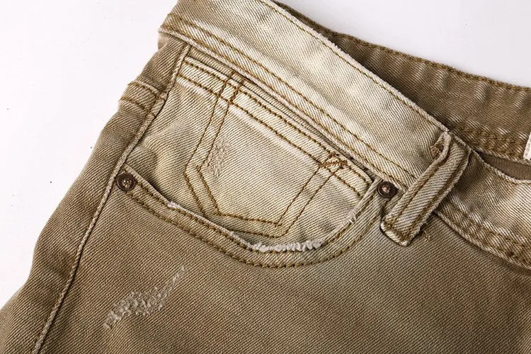 Men's Casual Ripped Jeans Shorts
