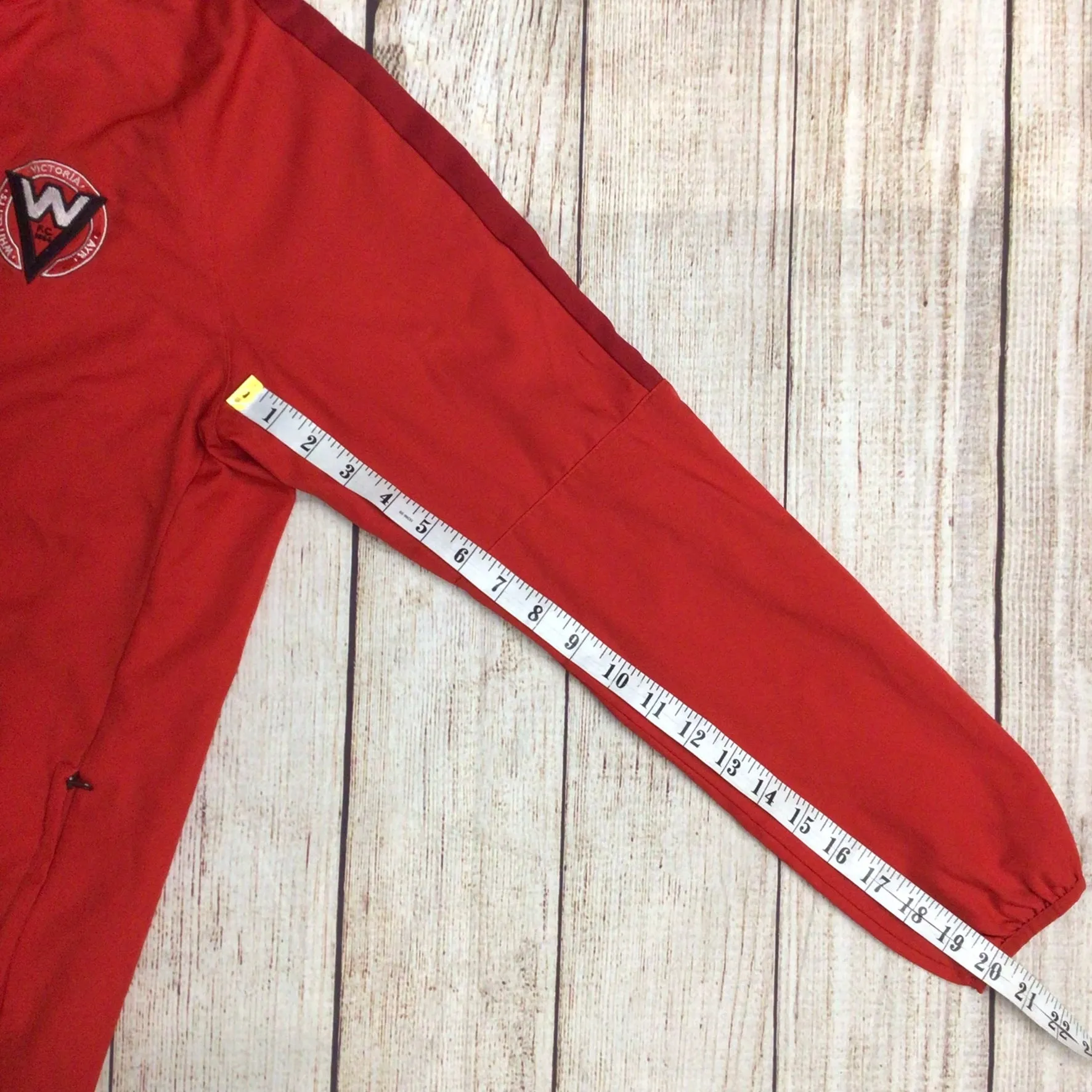 Nike Red Whitletts Victoria Ayr FC Football Club Bomber Jacket Size M