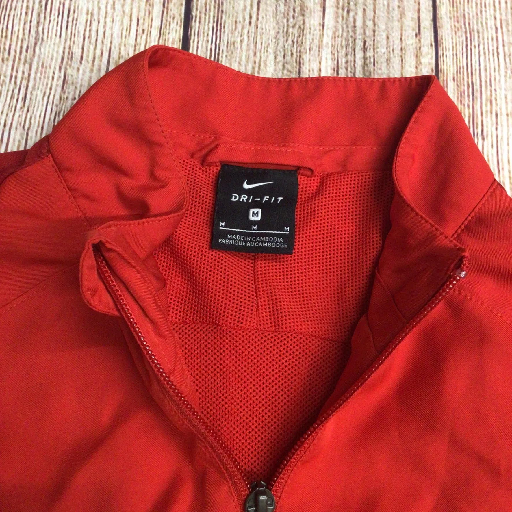 Nike Red Whitletts Victoria Ayr FC Football Club Bomber Jacket Size M