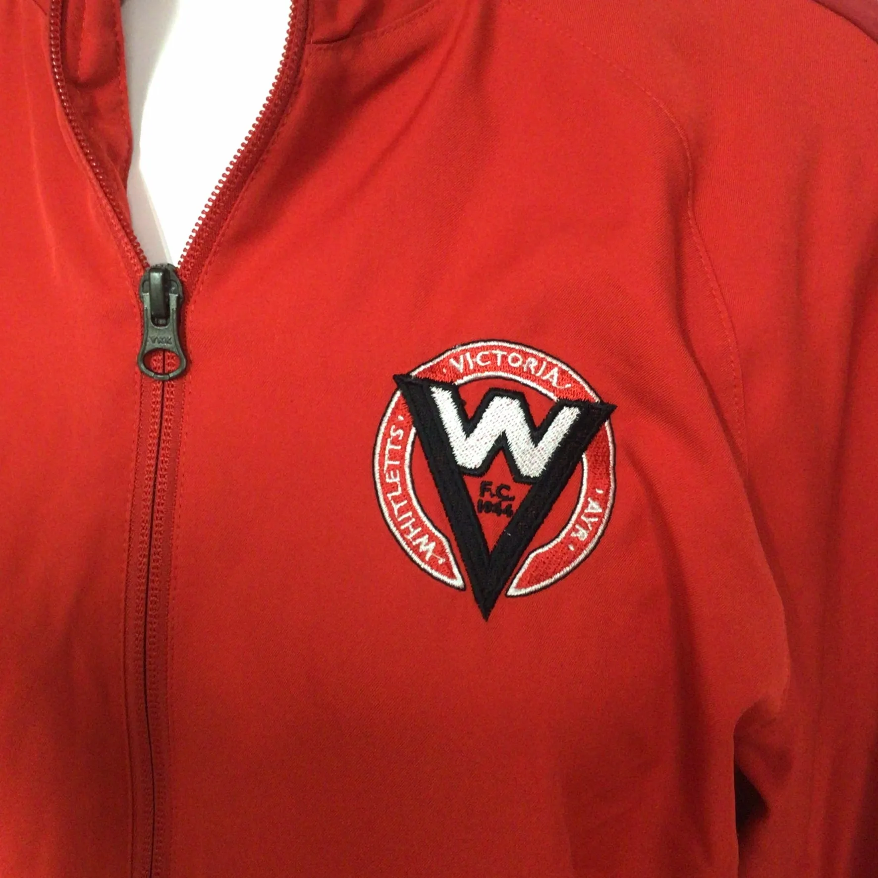 Nike Red Whitletts Victoria Ayr FC Football Club Bomber Jacket Size M