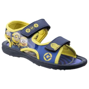 Official Despicable Me 3 Minions Sandals for Kids, Easy Touch-Fastening Straps, Open Toe Design, Lightweight, Sporty Outsole, Ideal for Summer Fun