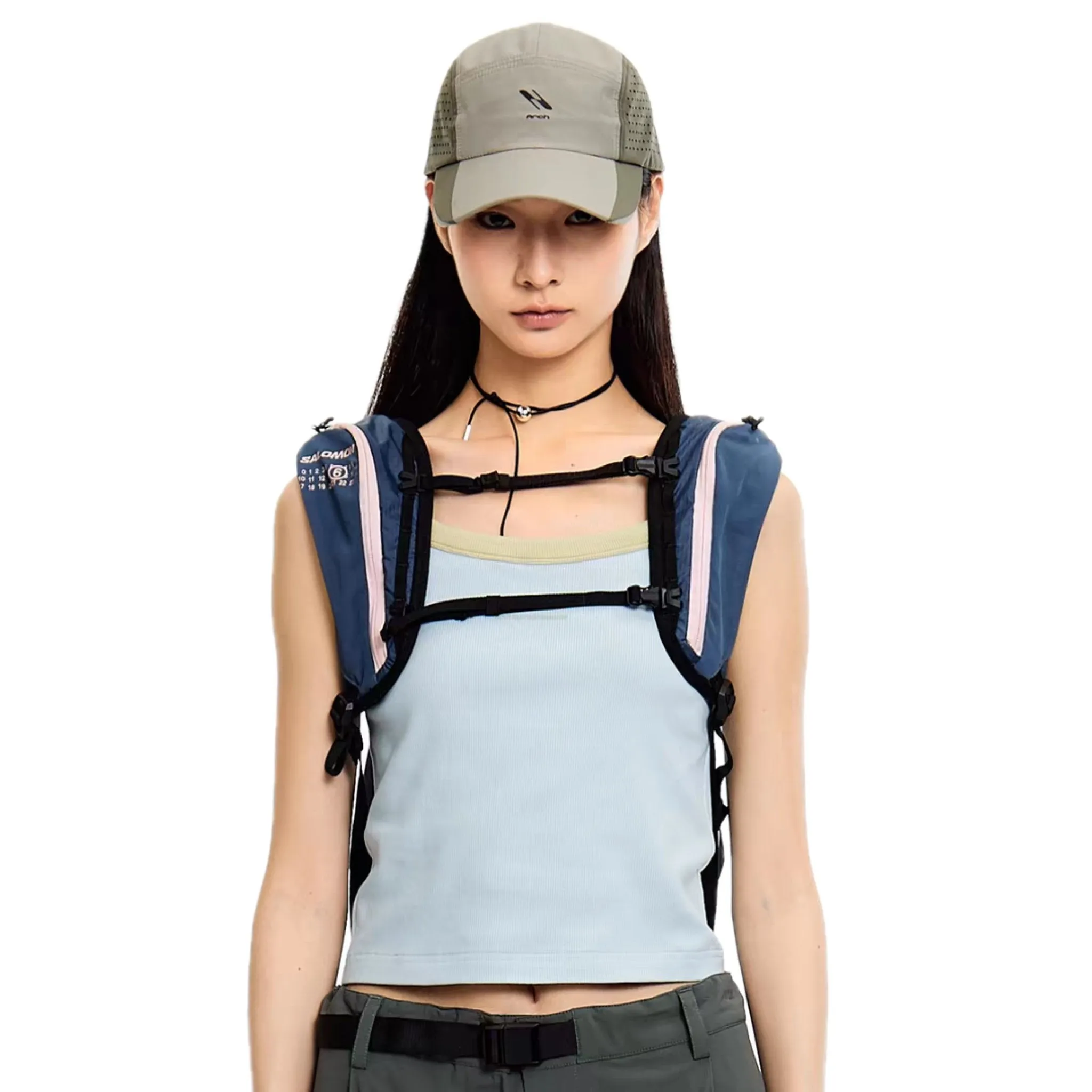 Patchwork Cap in Dark Green