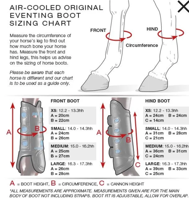 PEI Air Cooled Original Eventing Boot FRONT