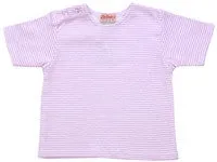 Pink Candy Stripe Short Sleeve Tee Shirt