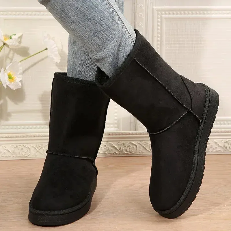 Plush Thickening Fashion Solid Comfortable Casual Large Size Snow Boot