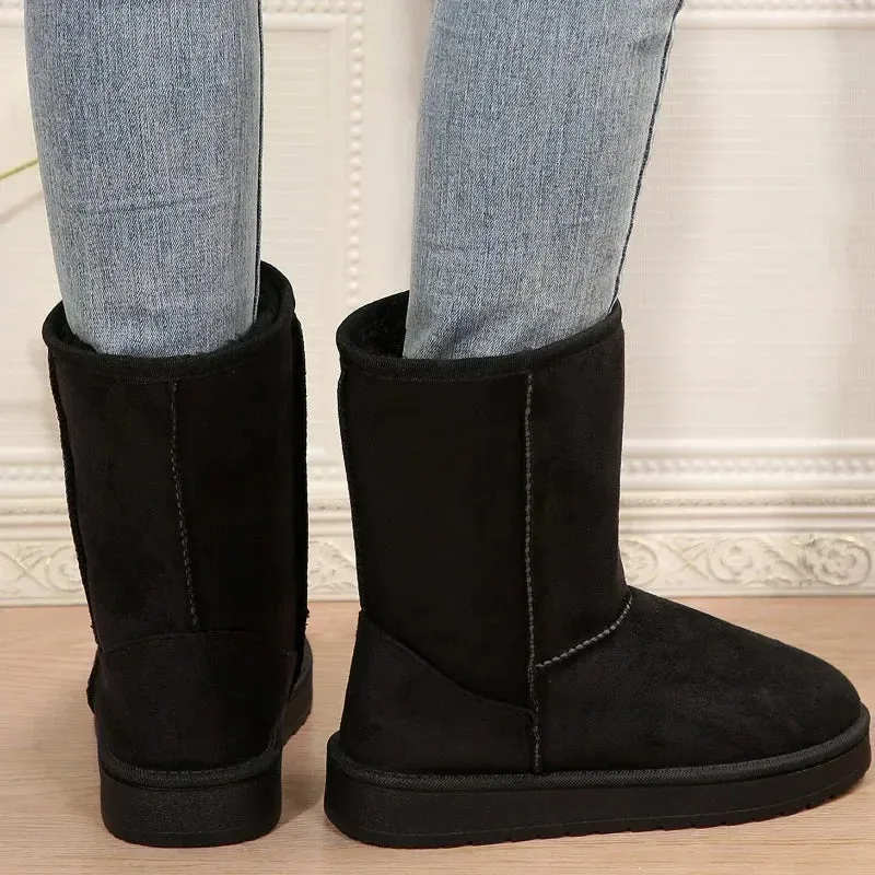 Plush Thickening Fashion Solid Comfortable Casual Large Size Snow Boot