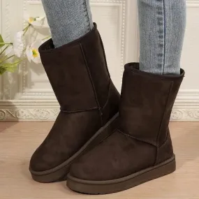 Plush Thickening Fashion Solid Comfortable Casual Large Size Snow Boot