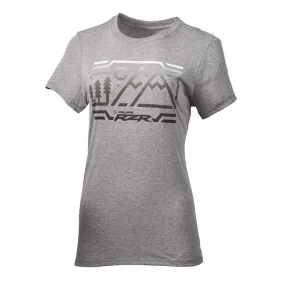 Polaris  Gray Womens RZR Scenic Tee Short Sleeve Fitted Comfortable Graphic