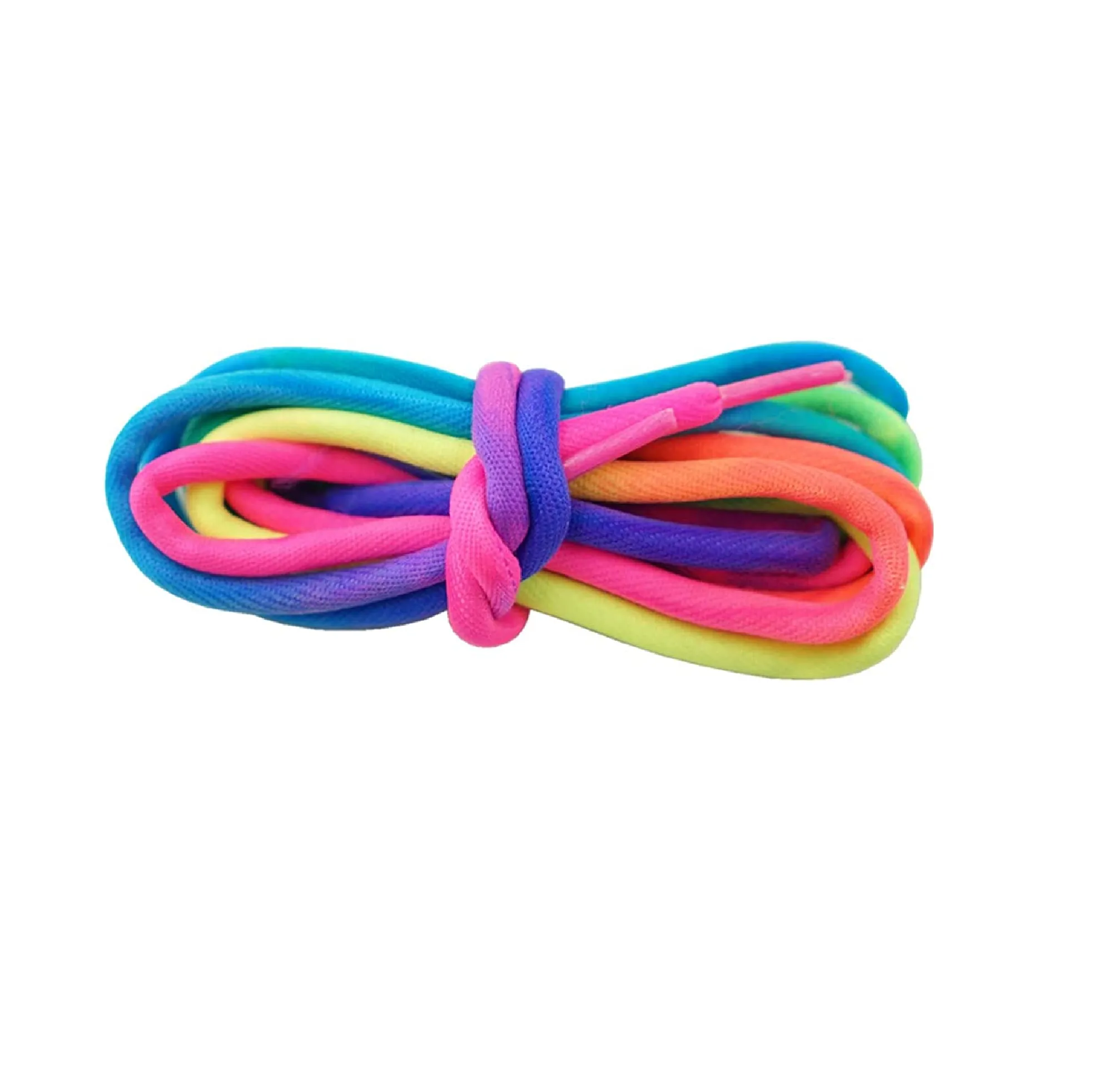 Rainbow thick round shoelaces Colorful Fashion for Sneakers