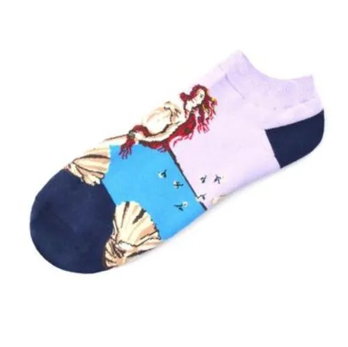 SF861 Lavender Art Low Cut Socks