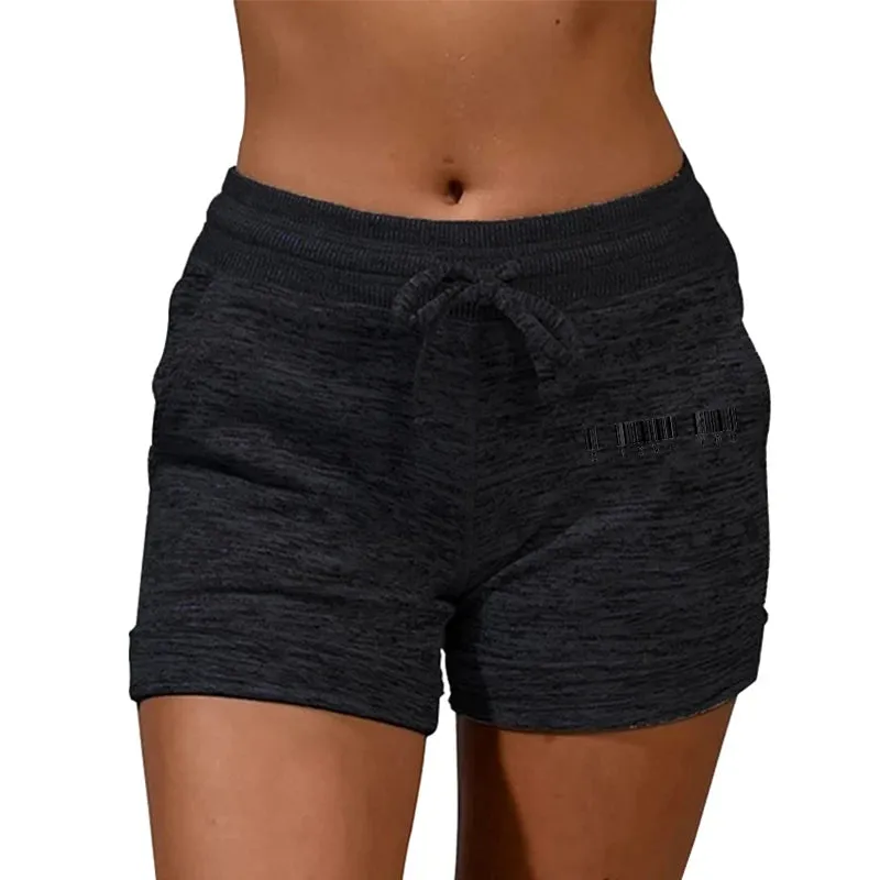 Summer Women's Shorts Printing Elastic High Waist Casual Sport Fitness Running Oversize Female Sweatpants for Active Comfort