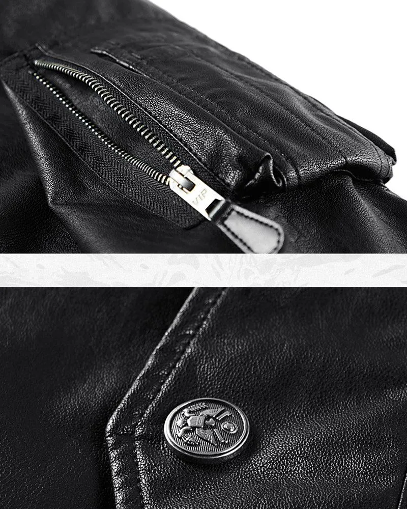 Techwear PU Bomber Jacket