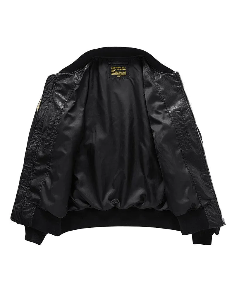 Techwear PU Bomber Jacket
