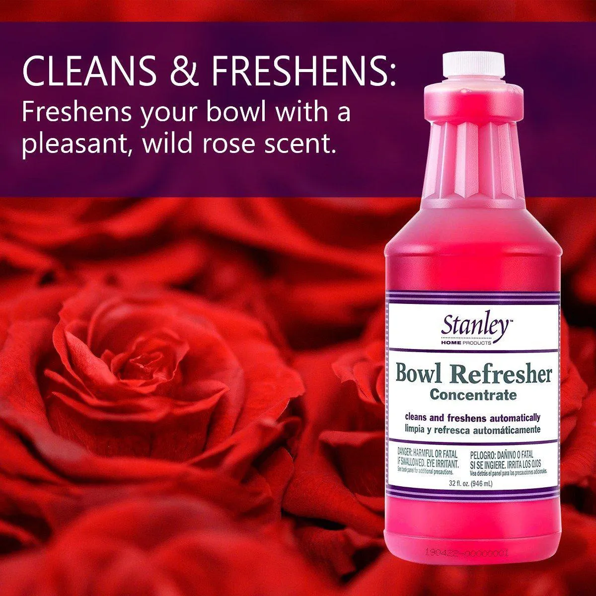 Toilet Bowl Cleaner & Deodorizer, Bowl Refresher Concentrate  32 oz