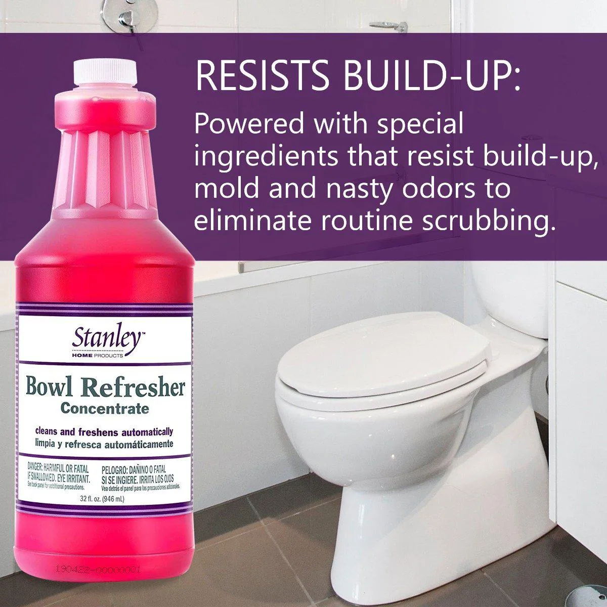 Toilet Bowl Cleaner & Deodorizer, Bowl Refresher Concentrate  32 oz