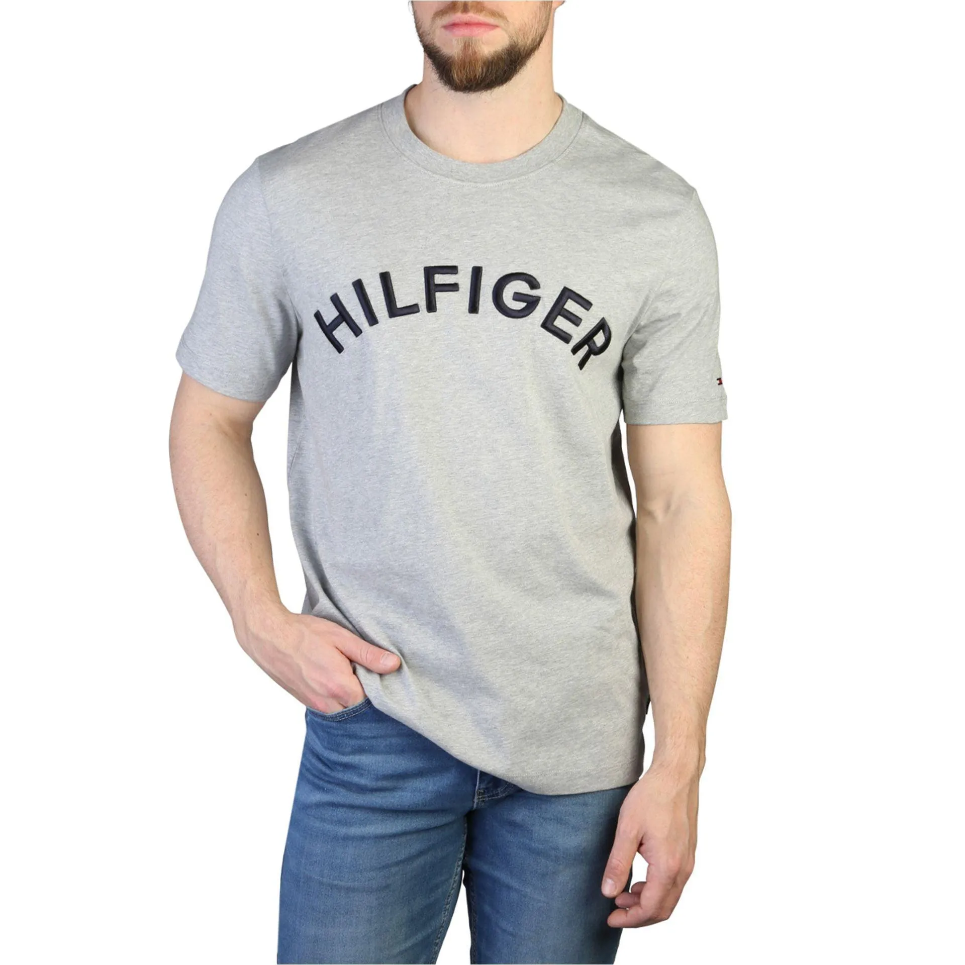 Tommy Hilfiger Men T-shirts - Grey Brand T-shirts