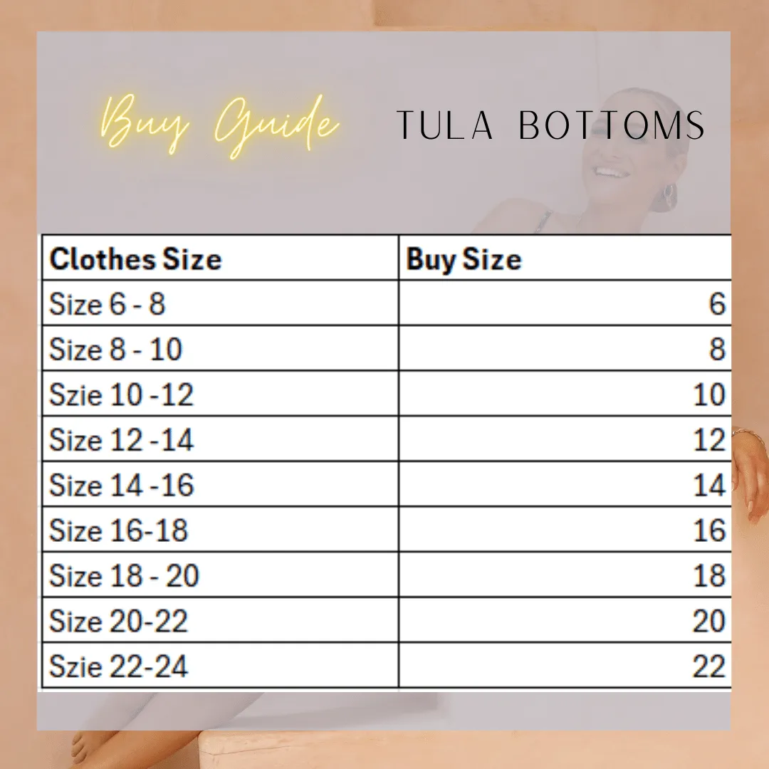 TULA Bottoms - MID CUT - Calypso Teal Print