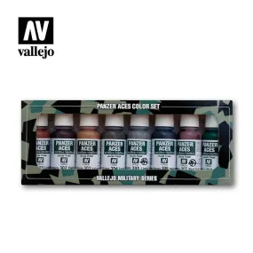 Vallejo Panzer Aces Set: 70.122 Rust, Tracks and Rubber