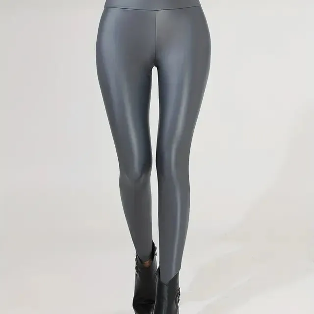 Warm Leather Leggings