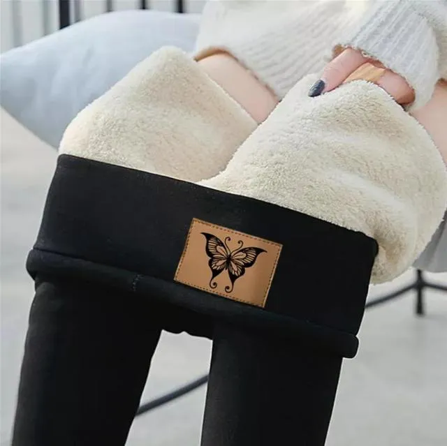 Wjczt Winter Women Leggings Hight Waist Leggings Velvet Warm Pants Women Solid Color Legging Comfortable Keep Warm Stretchy Legging
